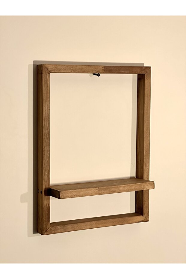 Ahşap Raflı Çerçeve ,dekoratif Ahşap Çerçeveli Duvar Rafı - 4