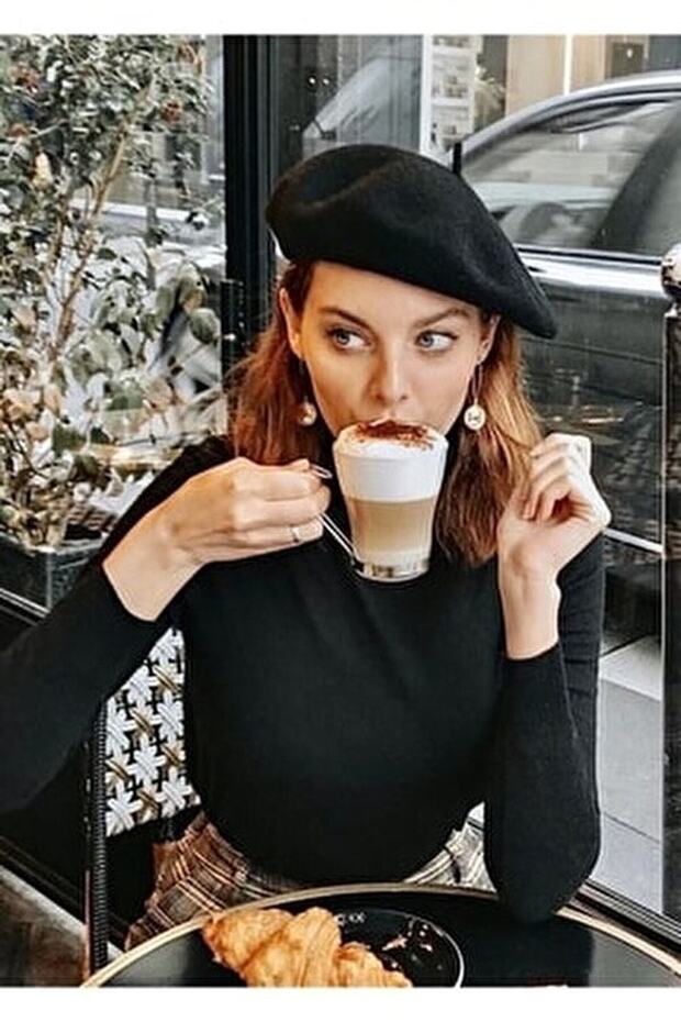 Women Men Wool Felt Painter Beret Hat French Trilby Cap