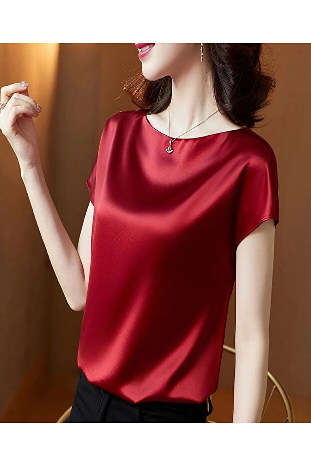 Saten Bluz - 1