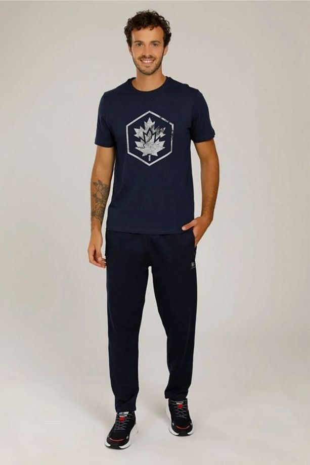 Basıc Track Pant Lacivert Erkek Eşofman Altı M-ct121 - 3
