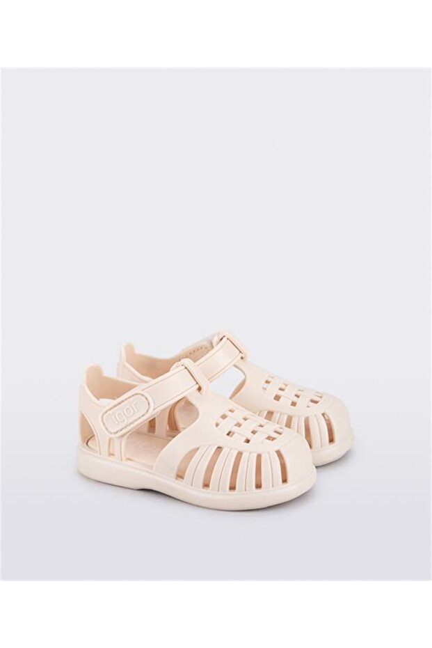 Kız Çocuk Tobby Solıd Sandalet Ivory S10271-079 - 1