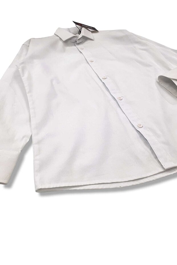 Önü Nakışlı Kol Çift Düğmeli Fit Kalıp Gömlek - 3