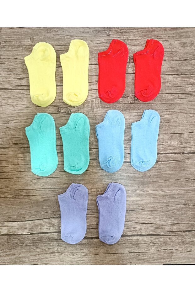 10 Pairs of Cute and Comfortable Children's Booties Socks Set Colorful