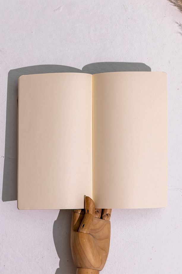 13x21 Cm Termo Deri Kapak Çizgisiz Tarihsiz Defter Yaldız Baskılı - 5