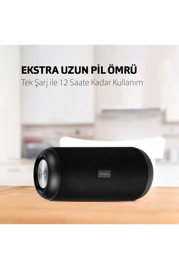 Dynamite Duo Çift Pasif Radyatör ve Aktif Sürücülü IP65 Dereceli 15W Bluetooth Hoparlör - 4