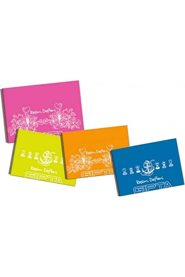 Eco Spiral Picture Notebook 25x35 25 Sheets (4 Pieces)