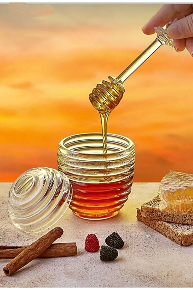 Acrylic Honey Jar with Spoon /ck678