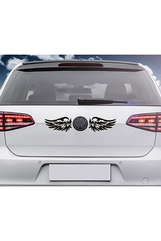 14 X 7.5 Cm (2 Pieces) Angel Wings Car Sticker, Auto Modified