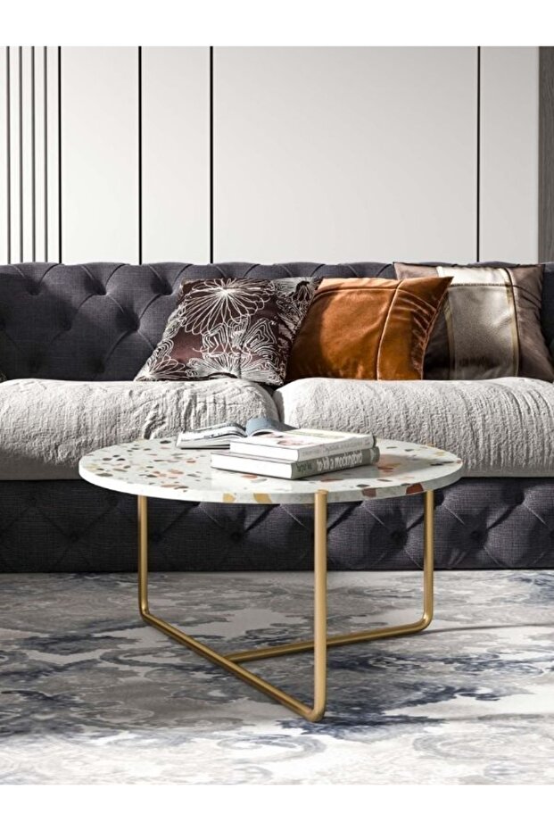 Rokso Terrazo Orta Sehpa - 6