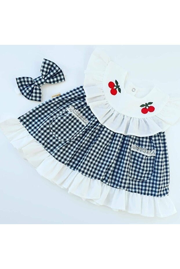 Baby Girl Black Cherry Dress