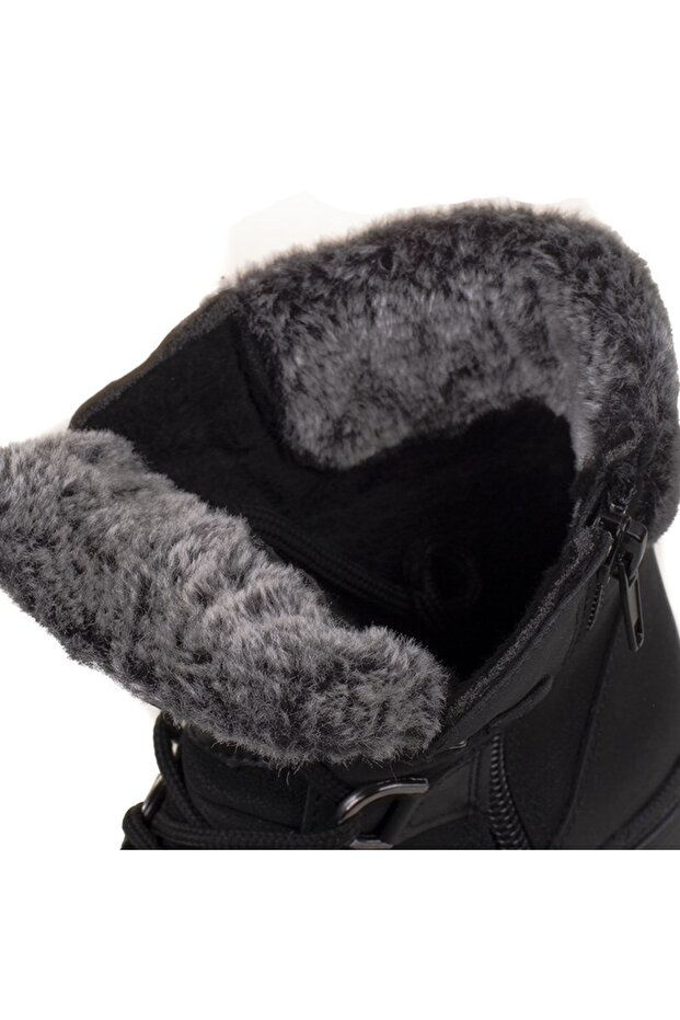 Siyah Alexis Çocuk Postal Bot - 6