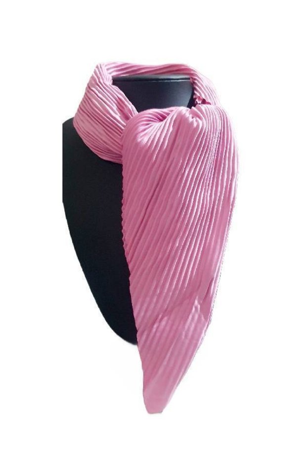 Pleated Fabric Women's Multicolored Scarf