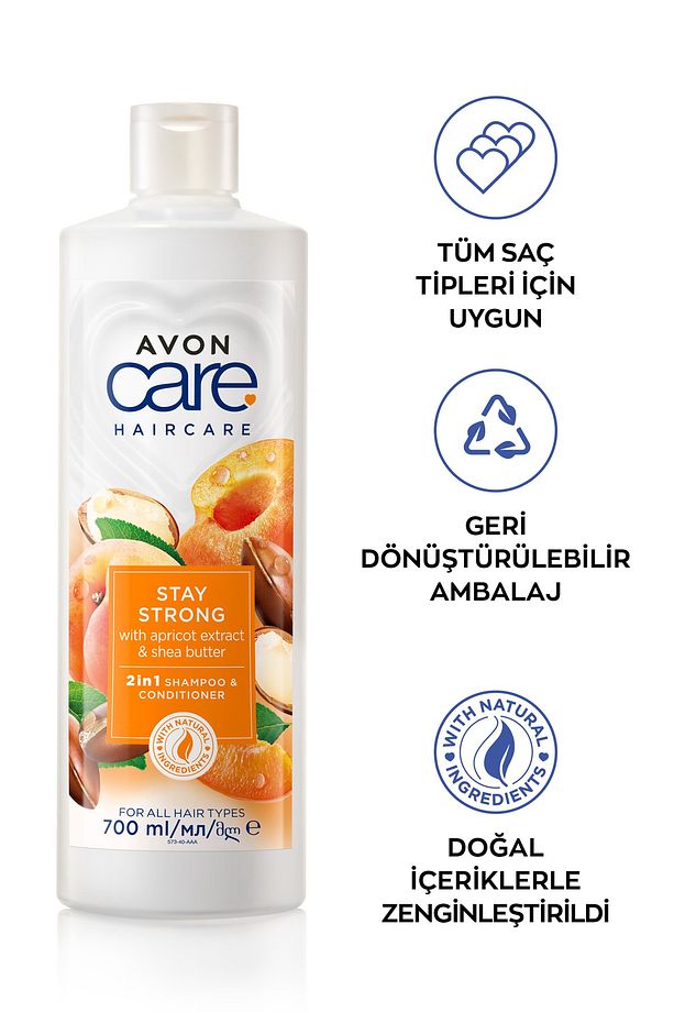 Care Kayısı ve Shea Özü Şampuan ve Saç Kremi 700 Ml. - 2