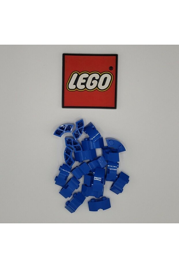 Original Custom Moc Creator Brick Round 2 X 2 Quarter Round Brick Blue 4 Pieces Will Be Sent