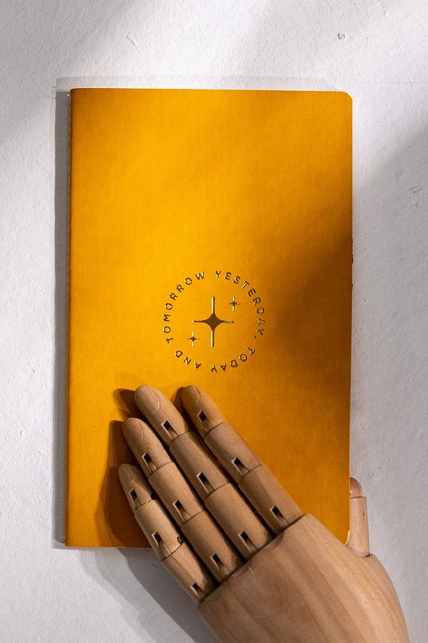 13x21 Cm Termo Deri Kapak Çizgisiz Tarihsiz Defter Yaldız Baskılı - 1