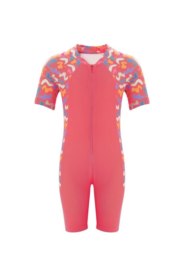 Patterned Kids Jumpsuit Swimsuit