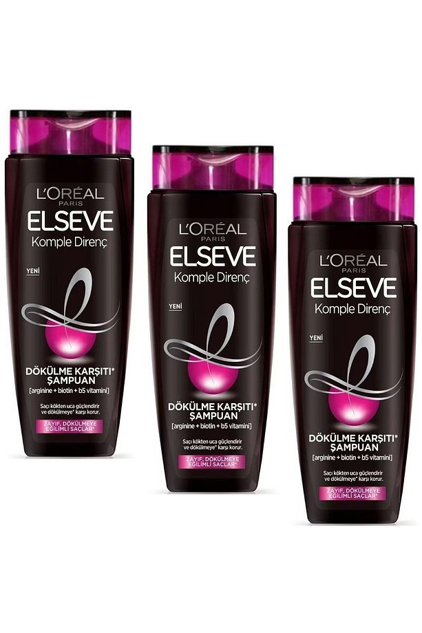 Loreal Paris Komple Direnç Dökülme Karşıtı Şampuan 400 Ml 3 Adet - 1
