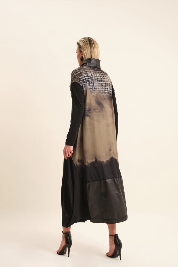 Desenli Avangart Elbise - 4