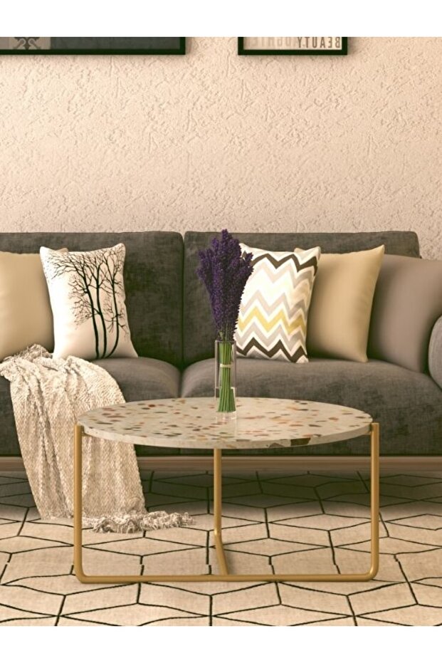 Rokso Terrazo Orta Sehpa - 5