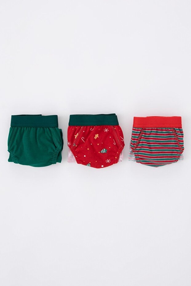 Boy's New Year's Themed 3-Piece Slip Panties Y9552A622Wn