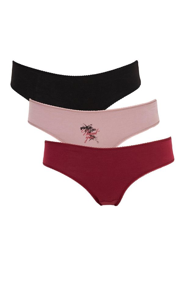 3'lü Basic Pamuklu Brief Külot - 1