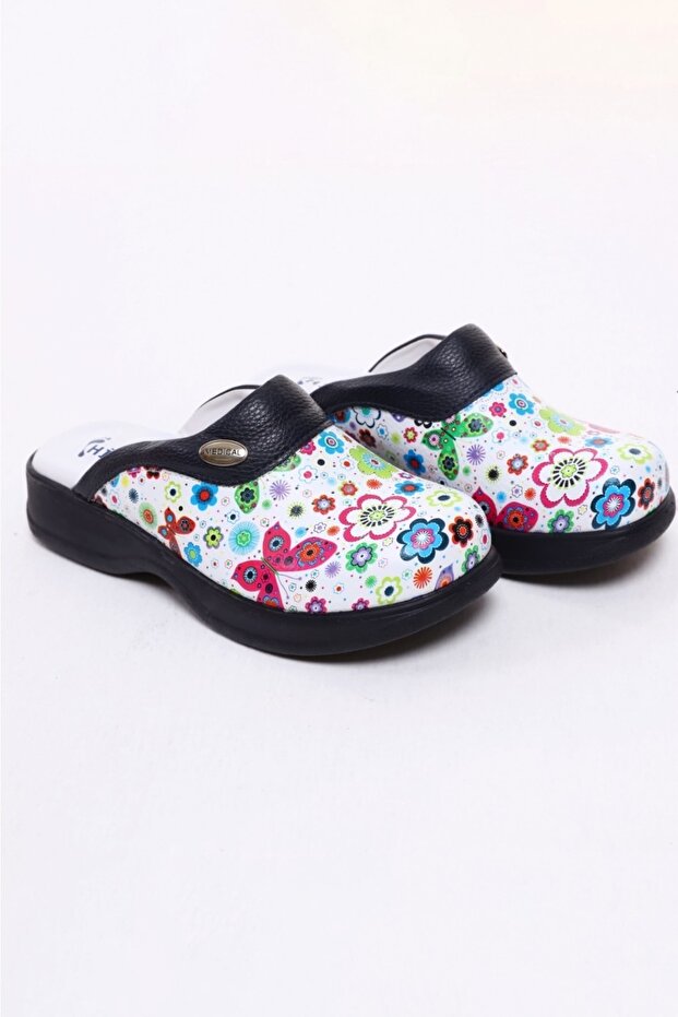 Bio Hippocrat Butterfly Pattern Orthopedic Sabo Slippers