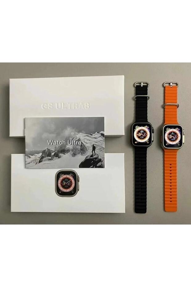 Watch Gs Ultra 8 Kordon Kilitli Vidalı2.08 Ekran Çift Kordon 49mm Ios Ve Android Uyumlu Akıllı Saat - 2