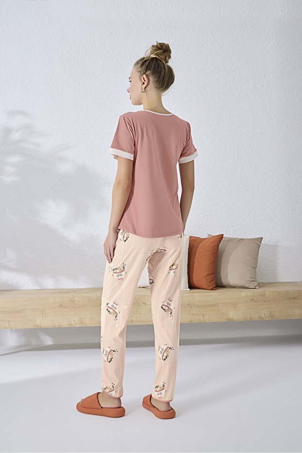 14324 Printed Pajama Set - 4