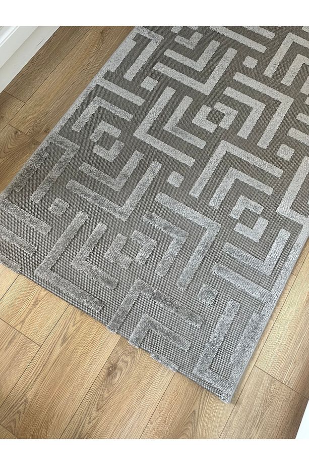 Carpetde Fabel Antialerjik Yeni Nesil Mutfak Oturma Odası Yatak Odası Koridor Halısı Modern Antrasit - 5