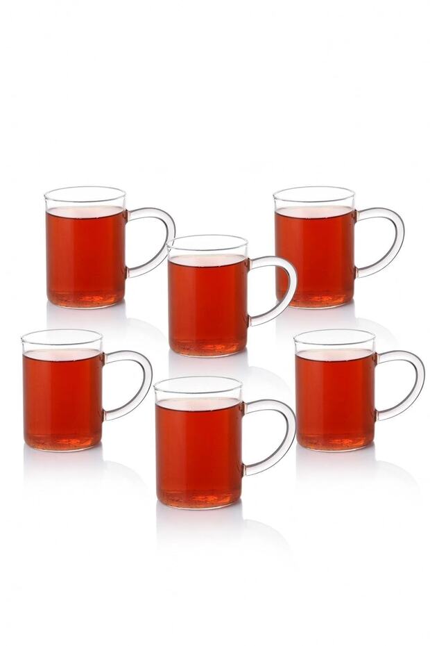 6 Adet Borosilikat Isıya Dayanıklı Termisil Cam Kupa, Çay Kahve Bardağı 200ml - 3
