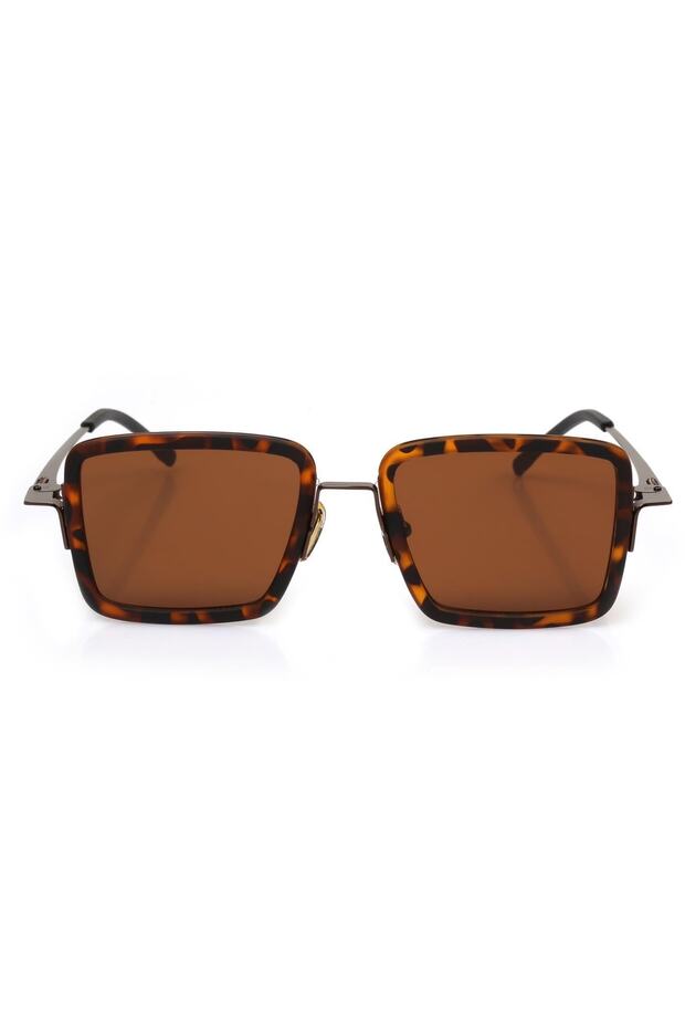 Brown Glass Leopard Framed Women's Sunglasses Ae2209c2-2