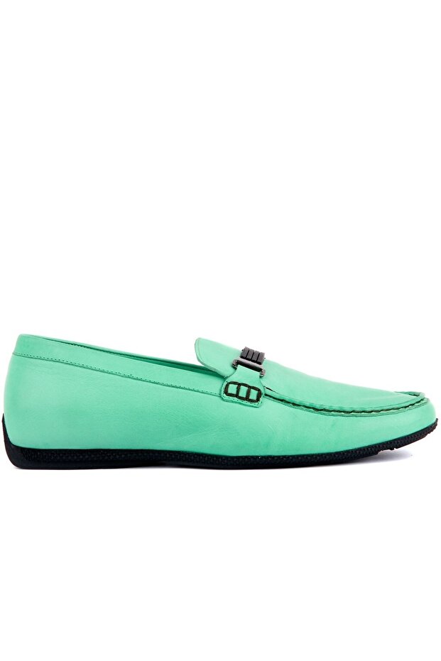 - Green Leather Men's Casual Shoes 101-3450-5121