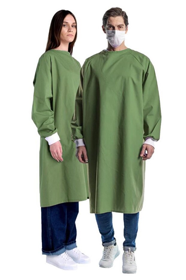 Surgical Gown, Green -141E1322- Washable-Doctor
