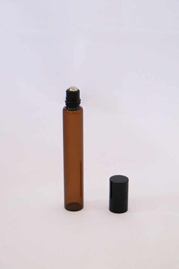 Amber Metal Bilyeli Roll-on Cam Şişe 10 Ml - 10 Adet - 2