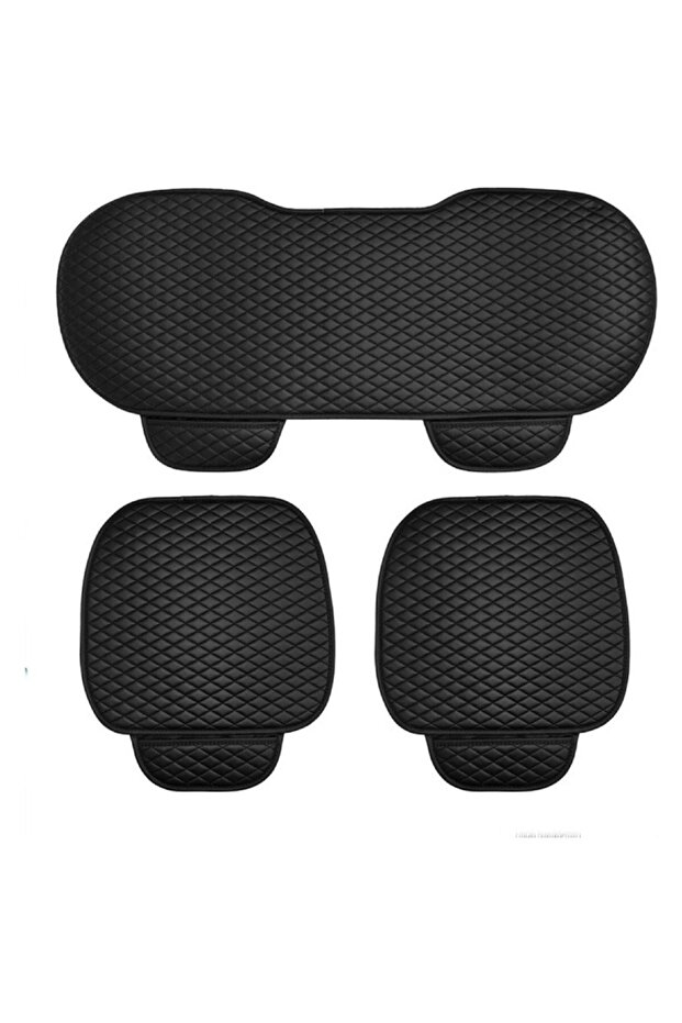 مازدا كابيلا هاتشباك 2.0 D (82 حصان) 1993 بدلة أمامية وخلفية 3 قطع جلد أسود نمط أسود
