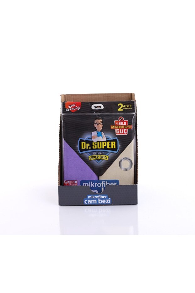 Dr. Super Mikrofiber Bez - Yüksek Kalite Temizlik Için En Iyi Seçim! 35x40 2 Adet - 1