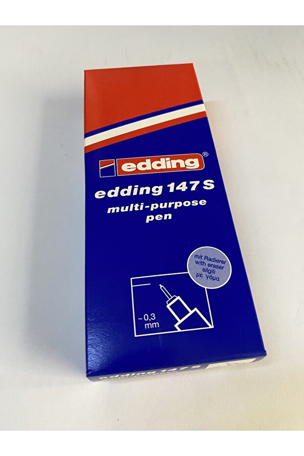 Eddıng Permanent 147s Asetat Cd-cam Kalemi 10lu / Siyah - 3
