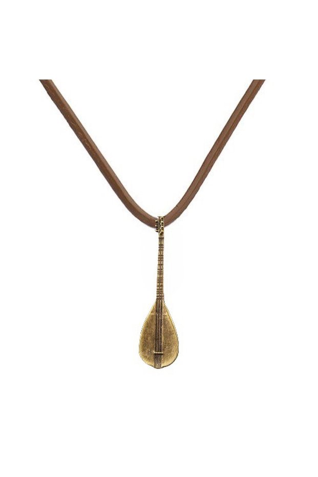 Binding Sheet Brown Rope Cord Necklace Women Men 3 Sizes