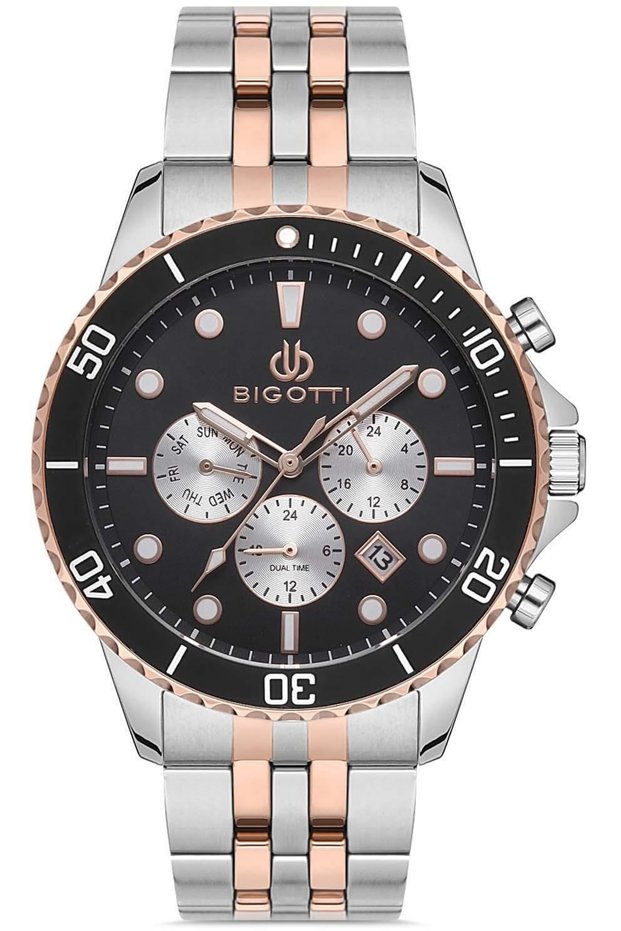 Milano Sports and Stylish Dual Time Featured Men's Wristwatch