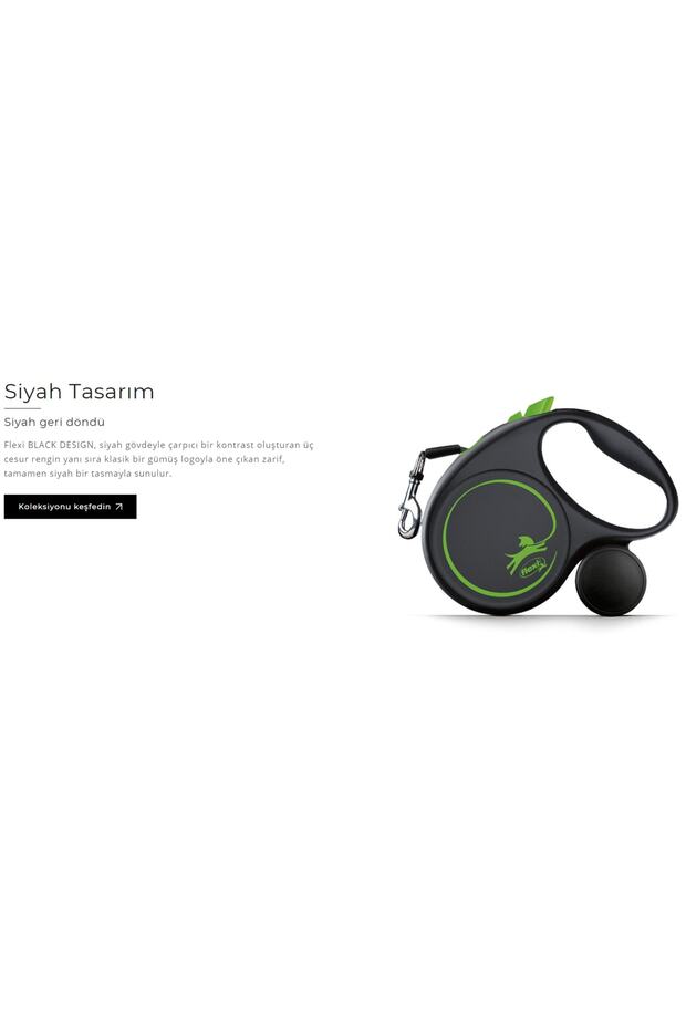Black Design Şerit Uzayan Tasma - 2