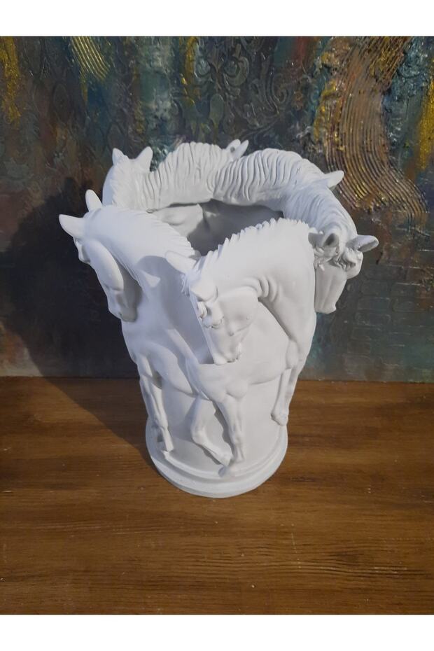 Dekoratif Atlı Vazo - 2