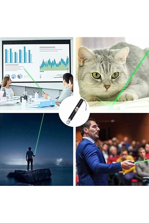 Gp-303 Yeşil Lazer Pointer 1000mw Yüksek Güçlü Şarjlı Lazer Işaretliyici - 4