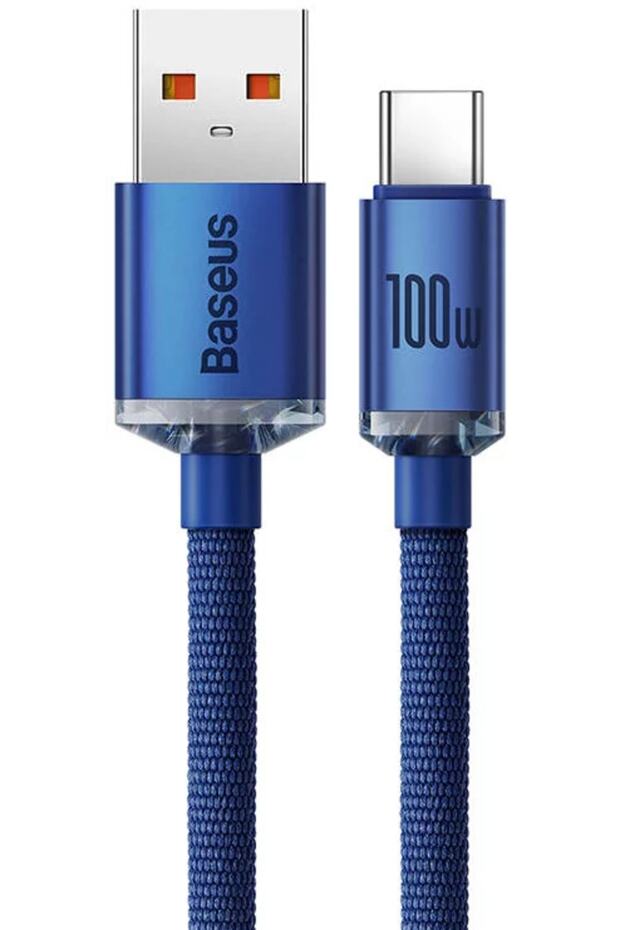Crystal Shine 100w Usb To Type-c Hızlı Şarj Kablo 1.2 Mt (mavi) - 3