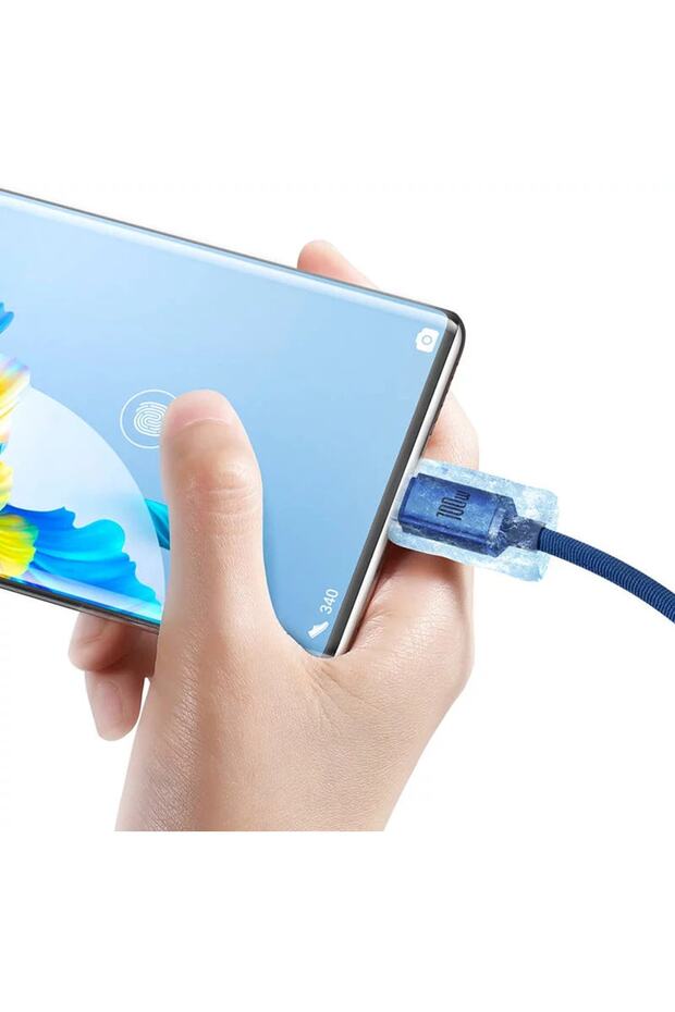 Crystal Shine 100w Usb To Type-c Hızlı Şarj Kablo 1.2 Mt (mavi) - 4