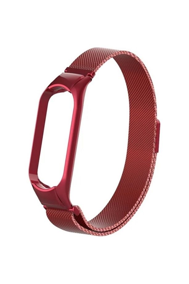 Xiaomi Mi Band 5 Ve 6 Uyumlu Kordon Metal Hasır Örme Milano Loop Kordon - 1