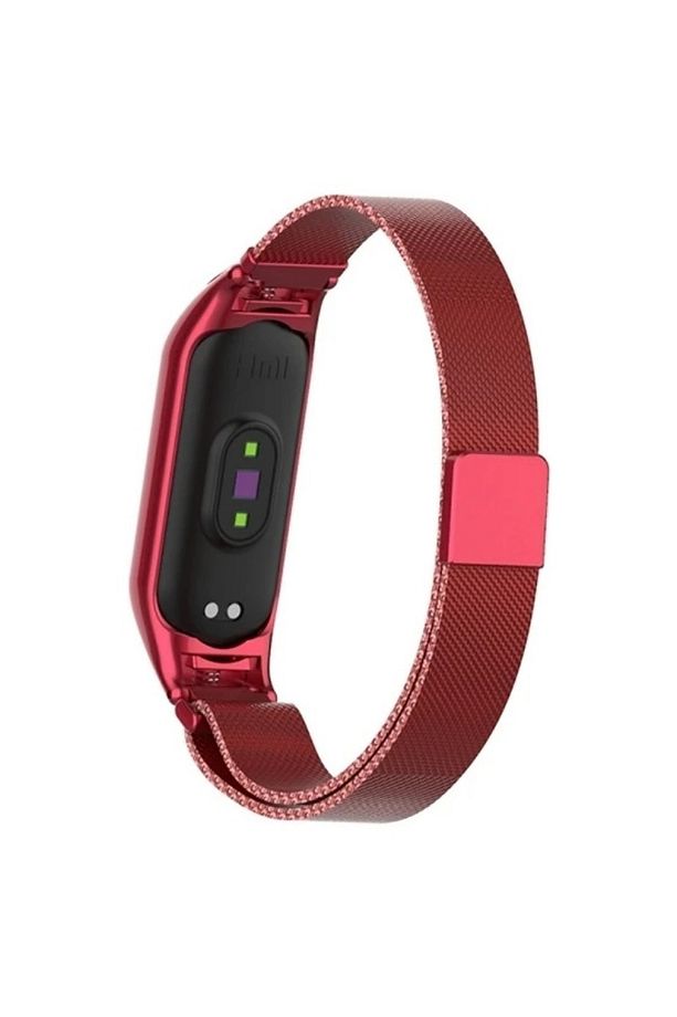 Xiaomi Mi Band 5 Ve 6 Uyumlu Kordon Metal Hasır Örme Milano Loop Kordon - 3
