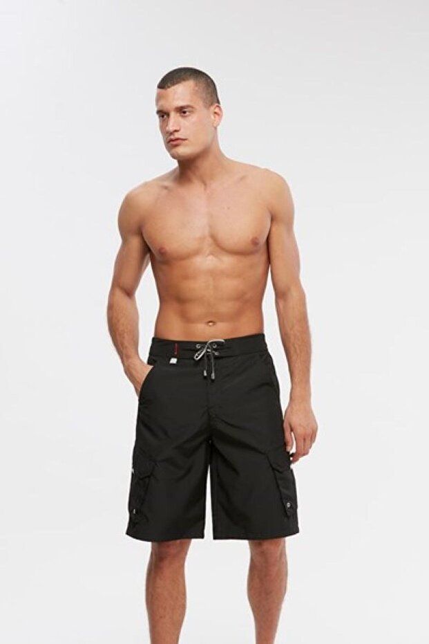 Kargo Cepli Klasyca Uzun Deniz Şortu - 1