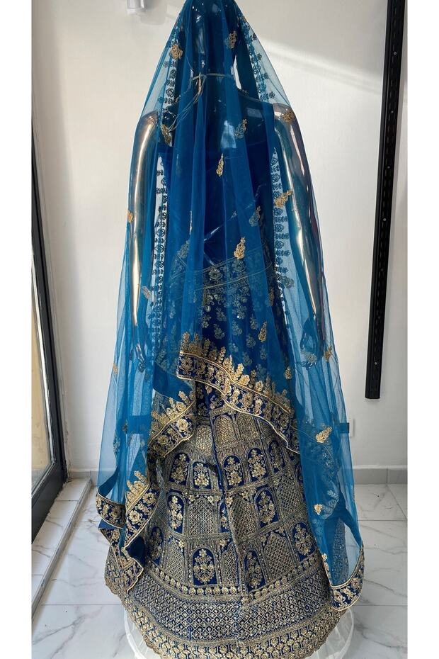 Kına Elbisesi - Hint Elbisesi - Kaftan - Lehenga - 7