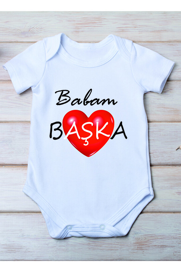 My Dad Other Printed Cotton Baby Bodysuit
