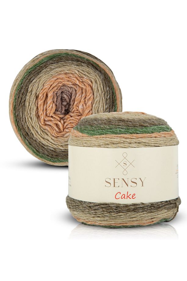 Premium Cake El Örgü Ipi Şal Bluz Aksesuar Ipi Ebruli Ip - 4